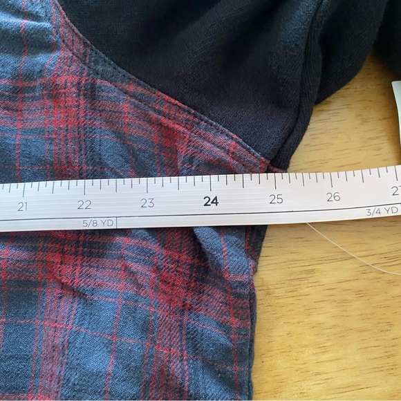 Denim & Supply Ralph Lauren Red and Black Plaid Shirt button down with hood - Picture 13 of 14